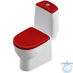 Унитаз напольный Sanita Luxe Бест Color Red(с бачком и сиденьем Soft Close (микролифт) BSTSLCC07110522