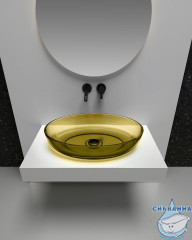 Раковина на столешницу 60 см ABBER Kristall AT2801Vesuvian