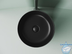  Раковина на столешницу 36 см Ceramicanova Element CN6073MB (черный матовый)