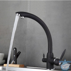 Смеситель кухни Frap F4399-7 (черный матовый)