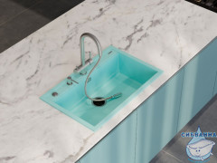 Кухонная мойка Omoikiri Kitagawa 79-LB AZ azur blue