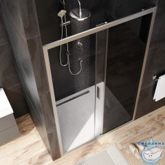 Дверь в нишу AM.PM Gem W90G-120-1-195MG 120 см профиль хром, стекло тонированное