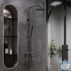 Душевая система Damixa Scandinavian Pure 936810300 (черный матовый)