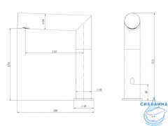 Смеситель ABBER Perfekte 316 AF8A101BGGS сенсорный для раковины, брашированная оружейная сталь