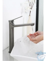 Смеситель для раковины Frap F1062-29 (оружейная сталь)