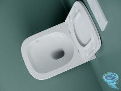 Унитаз подвесной безободковый Ceramicanova Union Rimless CN4009T с сиденьем быстросъемным Soft Close (микролифт)