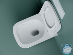 Унитаз подвесной безободковый Ceramicanova Union Rimless CN4009T с сиденьем быстросъемным Soft Close (микролифт)