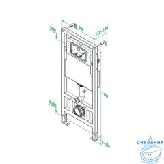 Инсталляция рамная для подвесного унитаза, Neofix, IDDIS, NEO0000I32