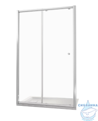 Дверь в нишу Bas Lira WTW-140-C-CH профиль хром, стекло прозрачное