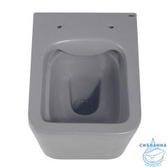 Унитаз подвесной Abber Rechteck AC1201MG с сиденьем Soft Close (микролифт) (серый)