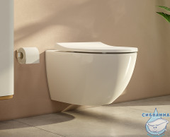 Инсталляция Vitra с кнопкой смыва в комплекте с унитазом Vitra Sento Rim-Ex c сиденьем Soft close (микролифт) 9830B003-7207