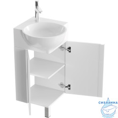 Тумба Aqwella Porto 45 белый с раковиной Дельта  45