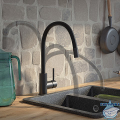 Смеситель для кухни Iddis Kitchen 360 K36BLJ0i05 (черный матовый)