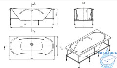 Ванна акриловая Roca Madeira 180х80 