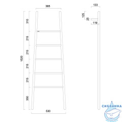 Полотенцесушитель электрический ABBER Treppe AH4705G золото матовое
