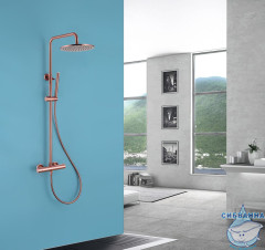 Душевая система Abber Wasser Kreis 250 1 режим AF8160RG (розовое золото)