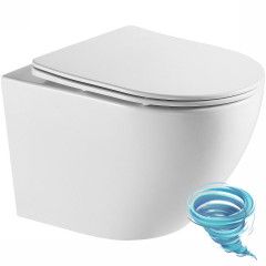 Унитаз подвесной безободковый Azario Grado AZ-0046-UQ3  с сиденьем быстросъемным Soft Close (микролифт)