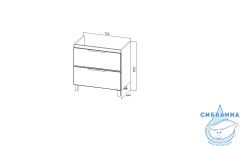 Тумба под раковину Viant Берлин 80Н цемент