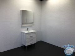 Тумба Comforty Никосия 70 дуб белый с раковиной Comforty 70 00-00005793