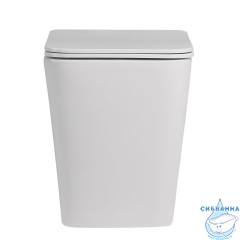 Унитаз приставной Abber Rechteck AC1211 с сиденьем Soft Close (микролифт) (белый)
