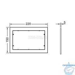 Дистанционная рамка TECE 9240412 хром матовый
