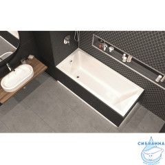 Акриловая ванна Whitecross Wave Slim 160x80 с каркасом