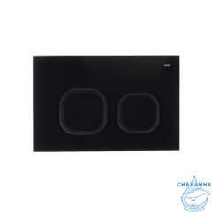 Клавиша смыва, универсальная, чёрная, Uniglass, 001, IDDIS, UNG01GBi77