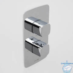 Встраиваемый смеситель для ванны Wasserkraft Naab 8644 Thermo (хром)