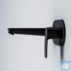 Смеситель для раковины встраиваемый Am.Pm Gem F90A72222 (черный матовый)