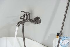 Смеситель для ванны Aquatek Европа AQ1349BGM (оружейная сталь)