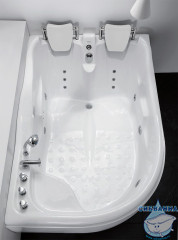Акриловая ванна Gemy G9083 B R 180х121 с гидромассажем