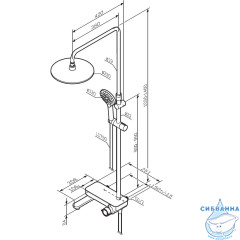 Душевая система Am.Pm Like F0780700 250 1 режим (хром)