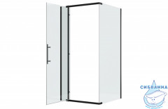 Душевое ограждение Encanto Belloblack 90x90 см профиль черный, стекло прозрачное ES090.3113B (без поддона)