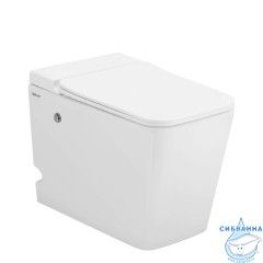 Унитаз приставной импульсный Abber Rechteck AC1213P с сиденьем Soft Close (микролифт) (белый)