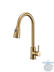 Смеситель кухни Frap F60991-3 (сатин золотой)