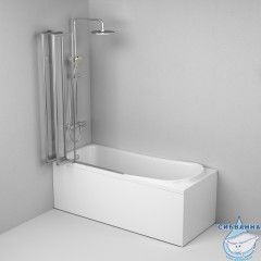 Шторка для ванны Am.Pm Like W80BS-100-140CT 80х140