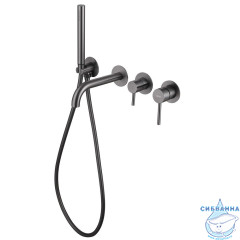 Смеситель для ванны встраиваемый ABBER Wasser Kreis AF8130NG (никель)