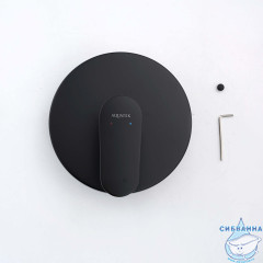 Встраиваемый смеситель для душа  Aquatek Ника AQ1866MB (1 режим) (черный матовый)