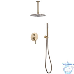 Душевая система Abber Emotion 250 1 режим AF8821G (золото матовое)