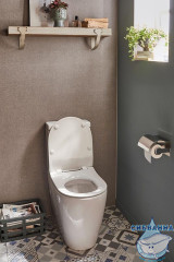 Унитаз напольный Jacob Delafon Soprano UJAK102-0 с бачком и сиденьем быстросъемным Soft Close (микролифт)