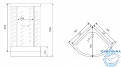 Душевая кабина Timo Comfort T-8880C 80х80
