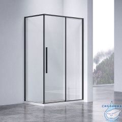 Душевое ограждение Vincea Como-N 120x90 профиль черный, стекло прозрачное VSR-4CN9012CLB