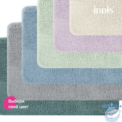 Коврик для ванной комнаты, 50x80, микрофибра, синий, IDDIS, BSQS03Mi12