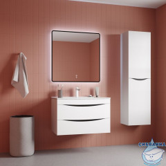 Зеркало Iddis Cloud 80 см, черный CLX80T0i98