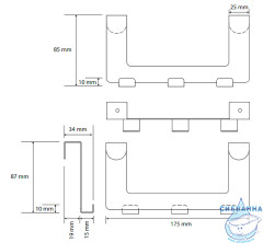 Крючок Bemeta Dark 101106220