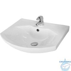 Тумба Акватон Ария 65 М белая с раковиной Смайл 65