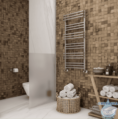 Полотенцесушитель водяной Terminus Нойс П18 50х120 (нижнее подключение) (хром)