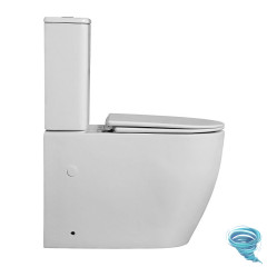 Унитаз напольный безободковый Azario Bonelle AZ-1229A с бачком и сиденьем Soft Close (микролифт)