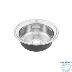 Мойка, нержавеющая cталь, полированная, D510, Basic, IDDIS, BAS51P1i77