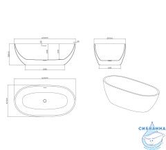 Акриловая ванна Grossman Classic GR-2503 170x87 с каркасом (белый глянцевый)